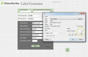 label generation software from Paragon and ChemScribe is GHS compliant